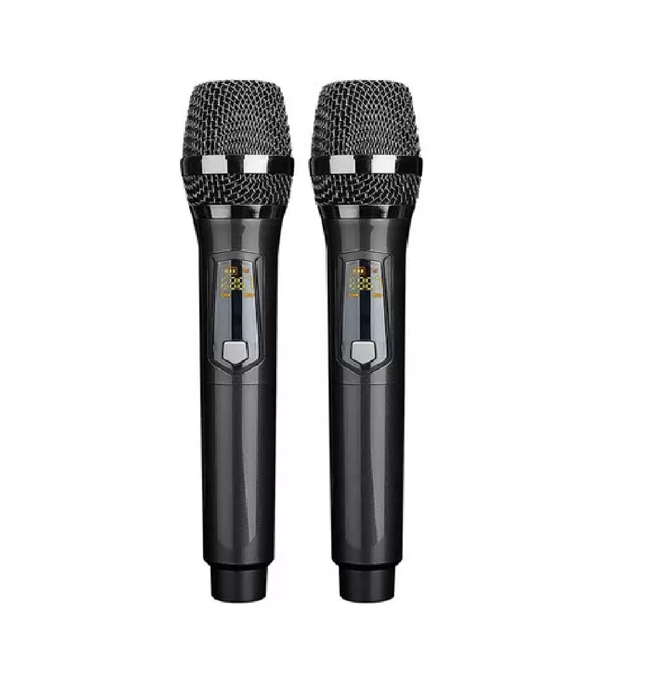 Universal Micrófono Inalámbrico Profesional Karaoke Kit 2pcs Negro