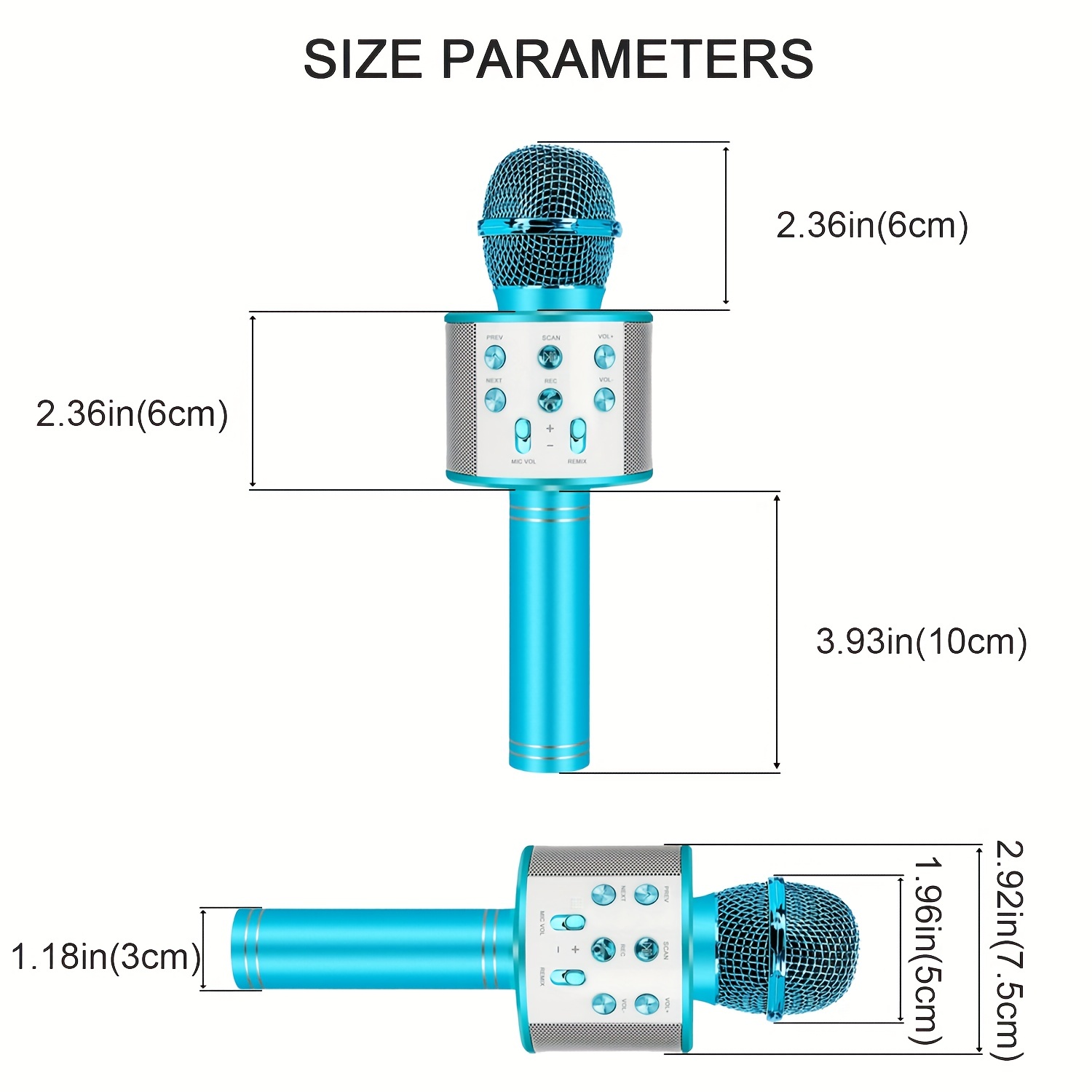 Foto 6 pulgar | Venta Internacional-Micrófono Inalámbrico Generic para Karaoke con Bluetooth