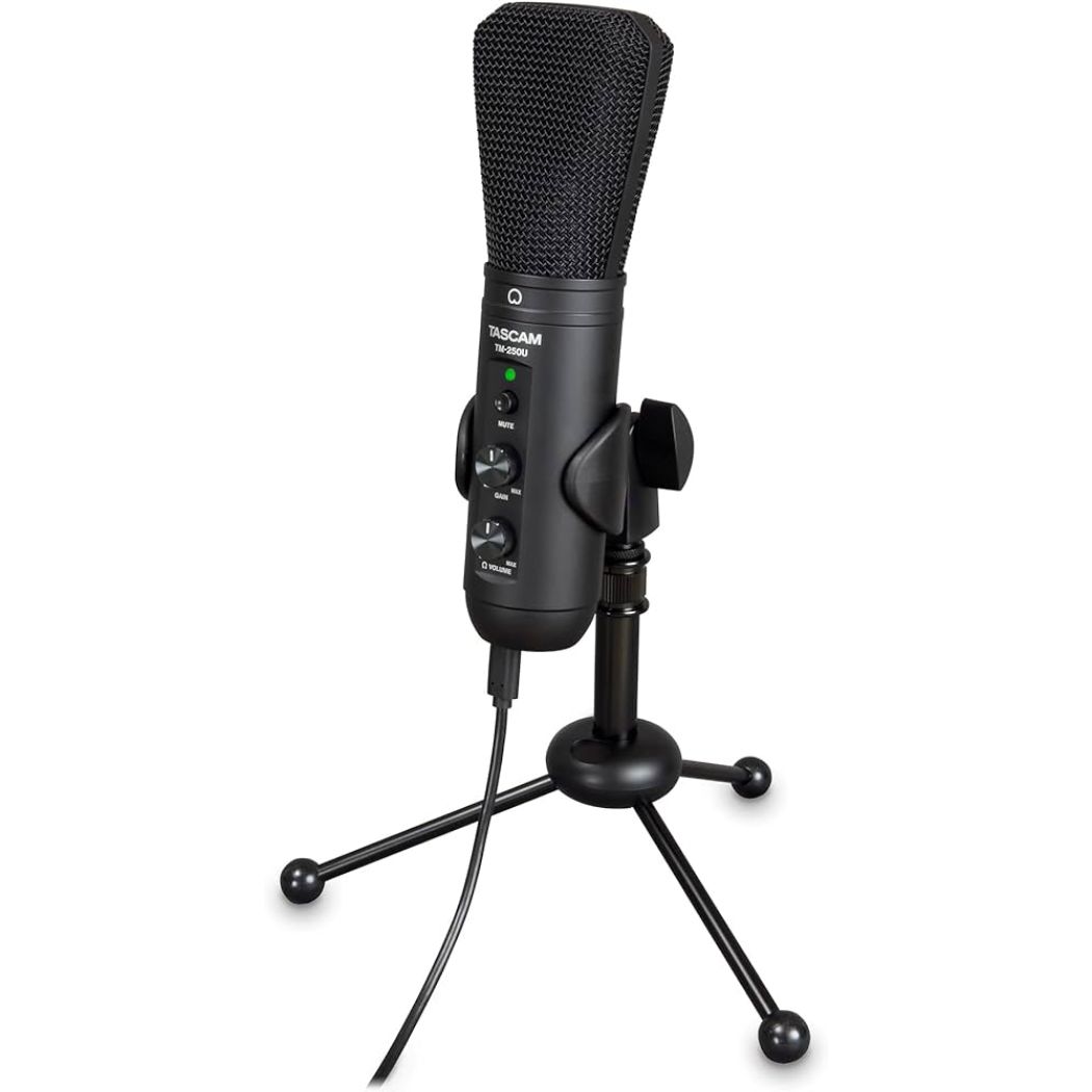 Foto 4 | Micrófono para Pódcast Tascam TM-250U Negro Condensador USB