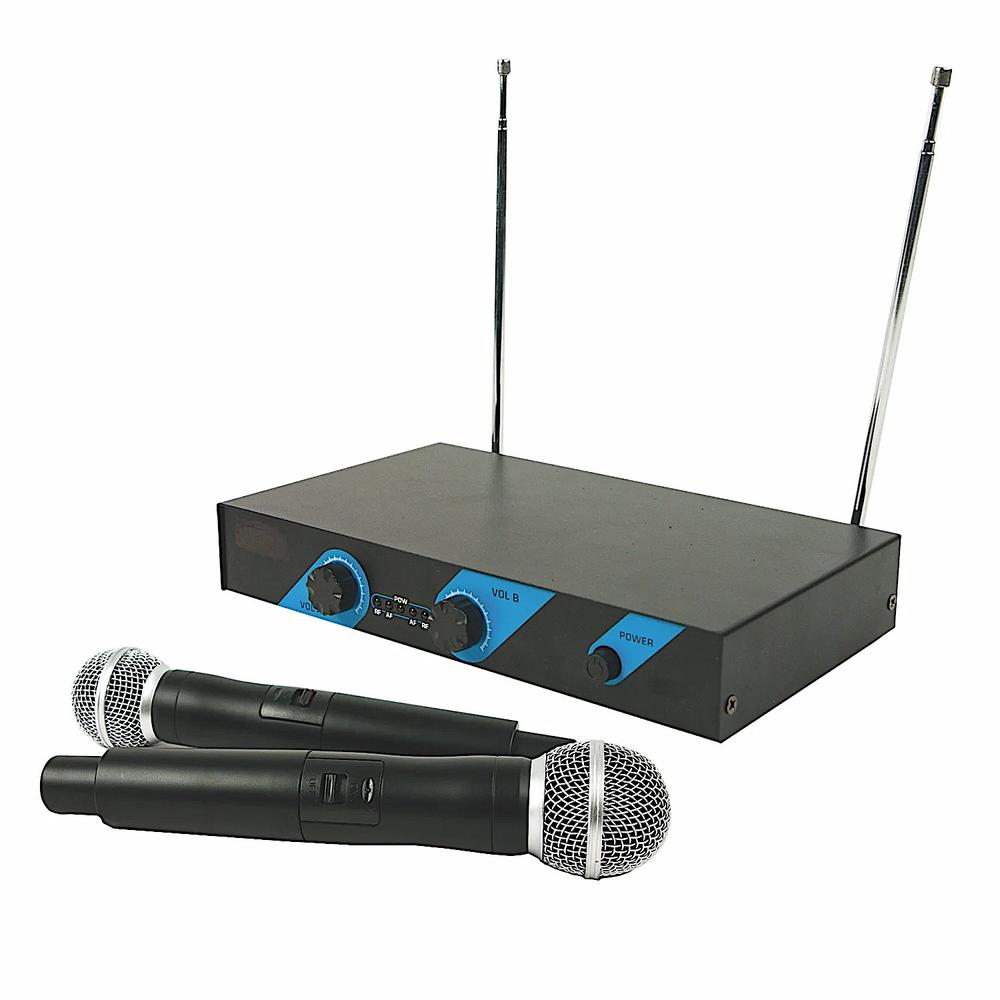 Foto 1 | Set 2 Micrófonos de Mano Profesionales Uhf Mc-630 m