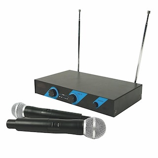 Foto 1 | Set 2 Micrófonos de Mano Profesionales Uhf Mc-630 m