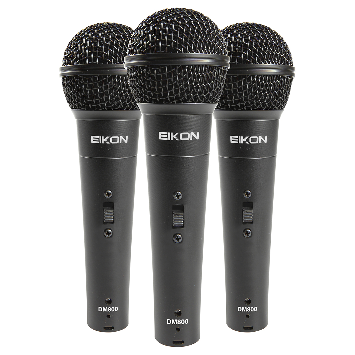 Paquete de 3 Micrófonos con Estuche y Clips Eikon Dm800kit