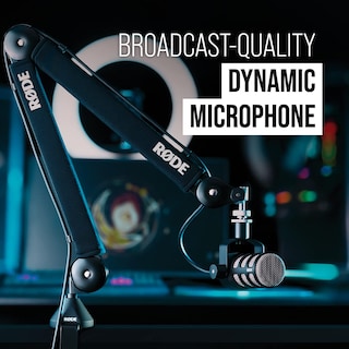 Foto 2 | Micrófono Rode Podmic Cardioid Dynamic Broadcast Negro - Venta Internacional.