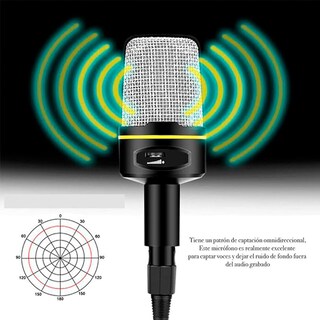 Foto 4 | Micrófono Condensador 920b Brandtrendy Semiprofesional Para Pc Y Móviles Con Tripié, Color Oscuro