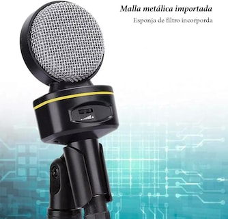 Foto 3 | Micrófono Condensador 930b Brandtrendy Semiprofesional Para Pc Y Móviles Con Tripié, Color Oscuro