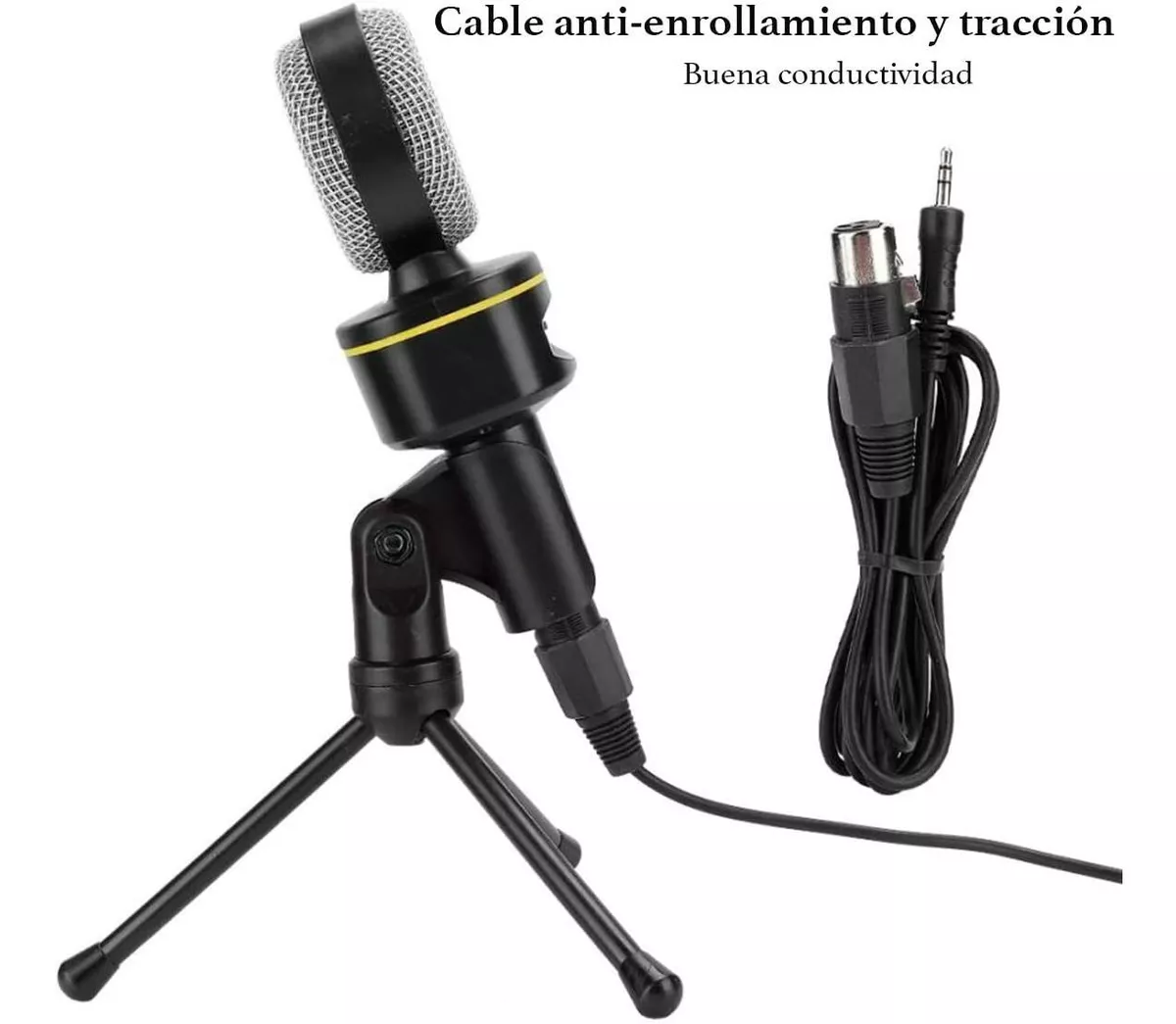 Foto 4 | Micrófono Condensador 930b Brandtrendy Semiprofesional Para Pc Y Móviles Con Tripié, Color Oscuro