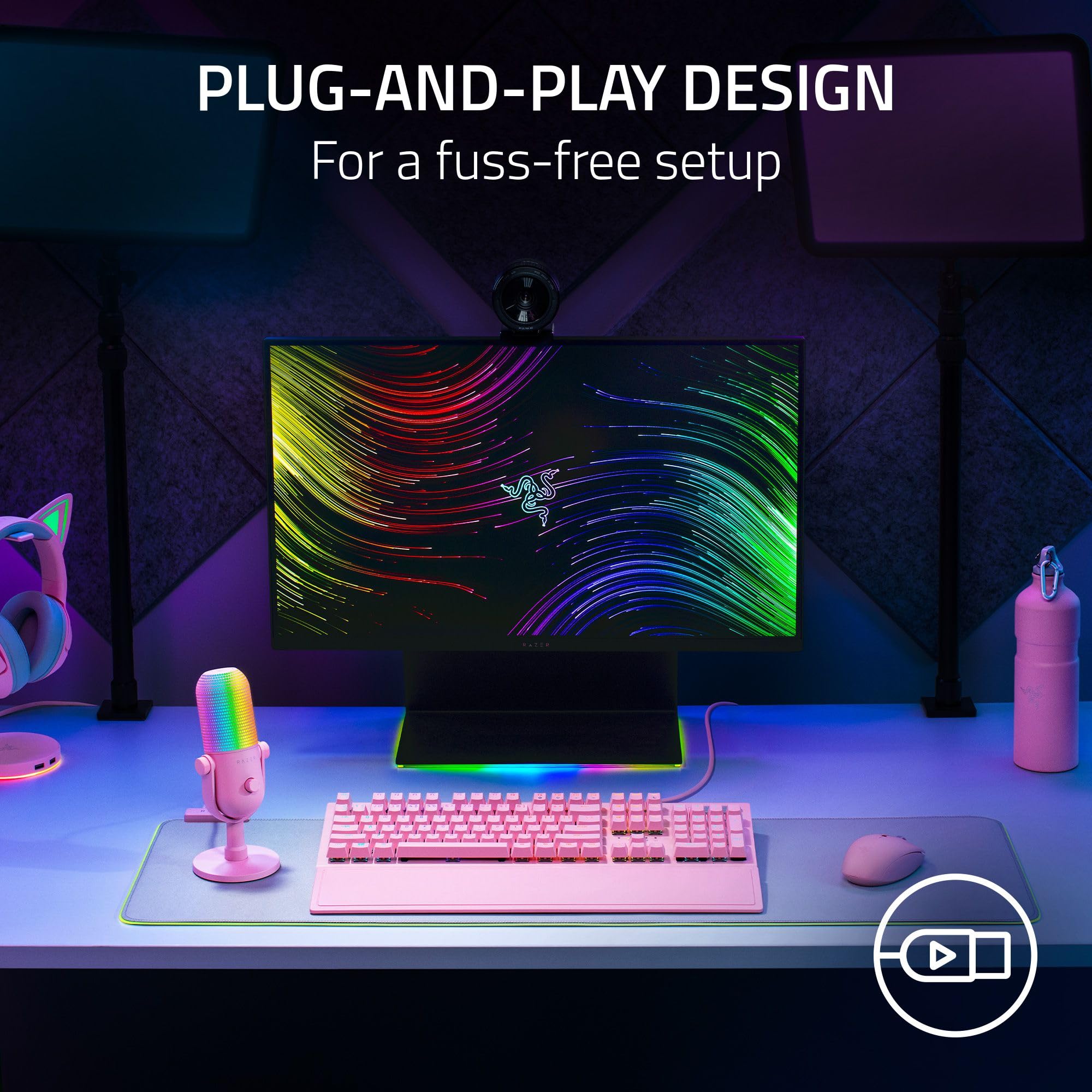 Foto 7 pulgar | Micrófono Usb Razer Seiren V3 Chroma Rgb Con Transmisión Y Juego - Venta Internacional.