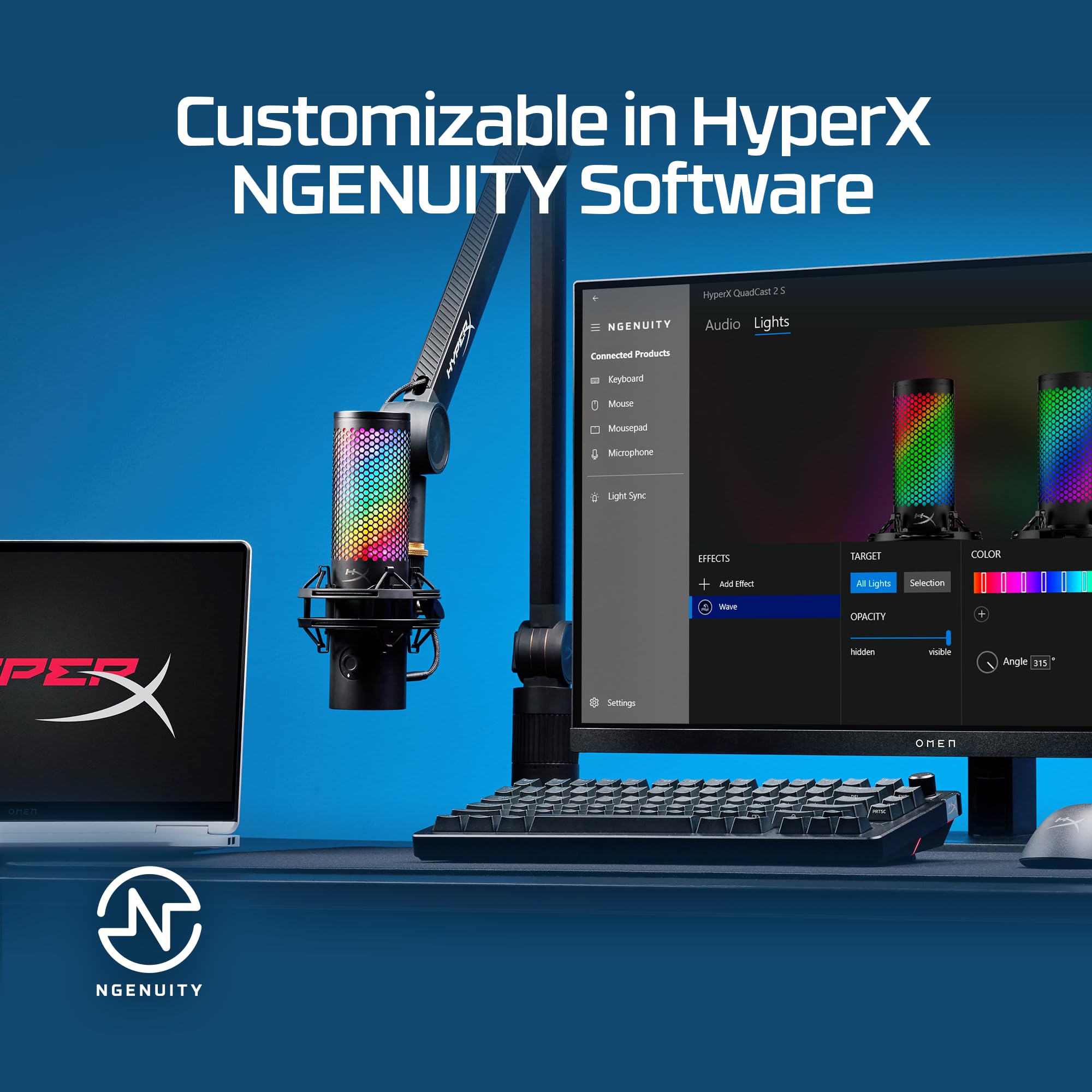 Foto 7 | Micrófono Usb Hyperx Quadcast 2 S Con Iluminación Rgb Negro - Venta Internacional.