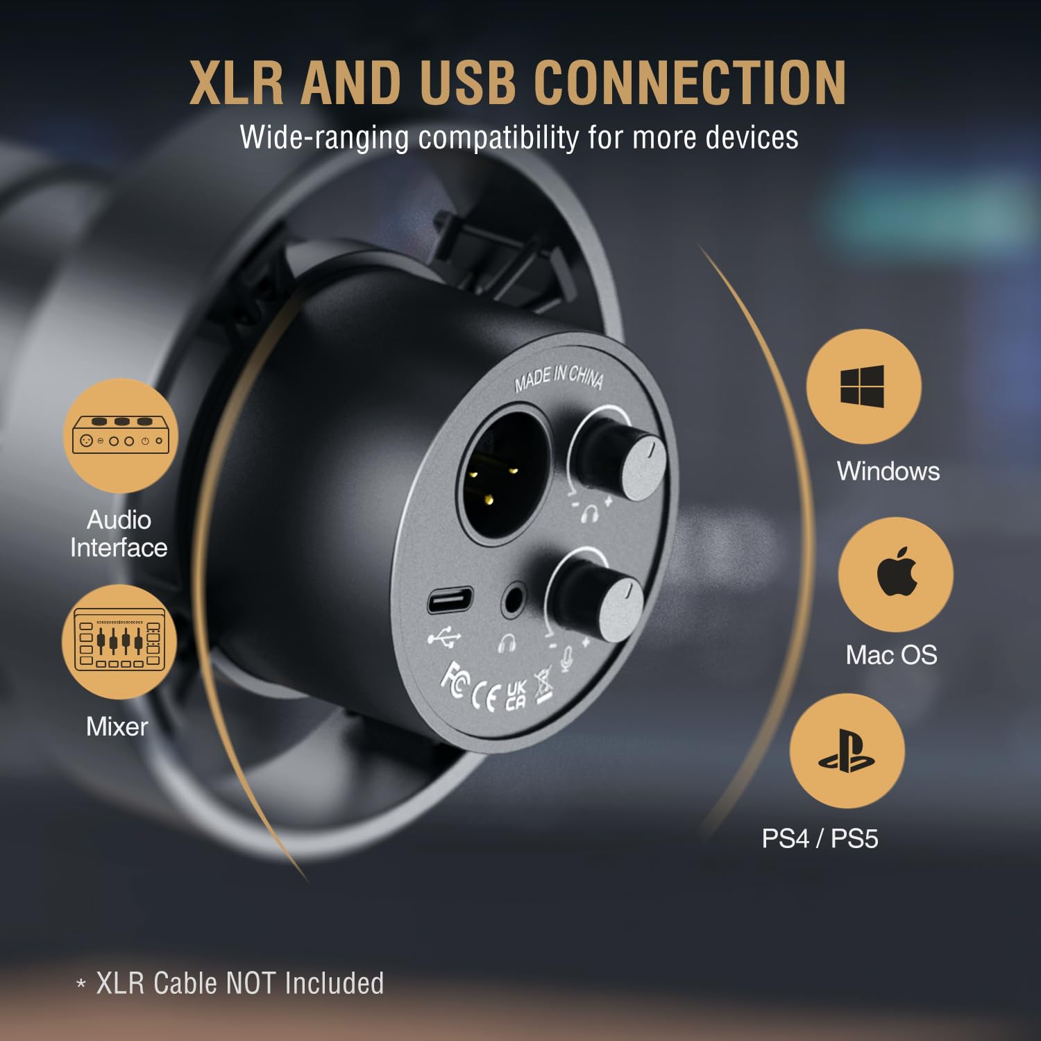 Foto 5 | Kit De Micrófonos Para Podcasts Fifine K688 Usb/xlr Dynamic Con Boom Arm - Venta Internacional.