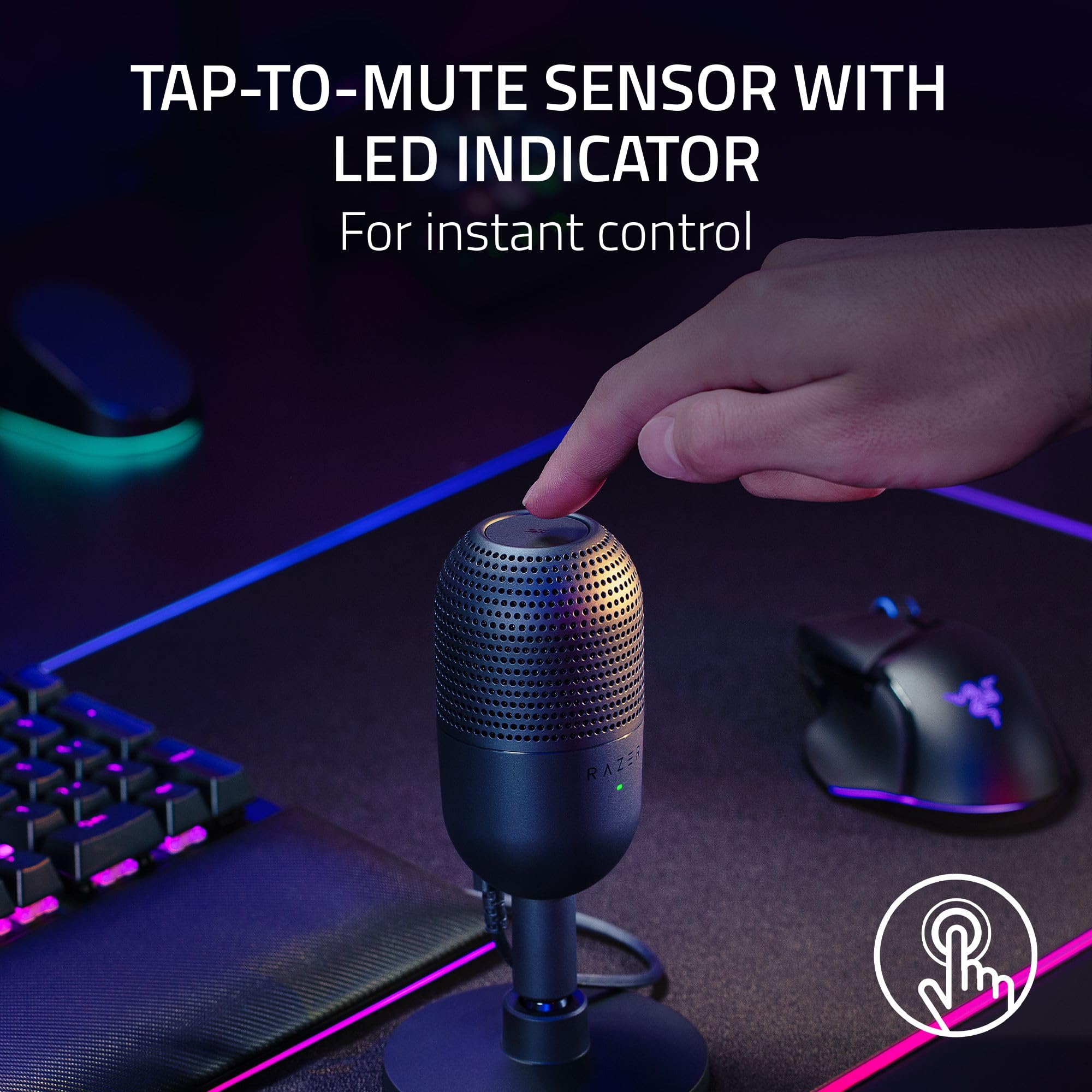Foto 5 pulgar | Micrófono Usb Razer Seiren V3 Mini Micrófono De Condensador Negro - Venta Internacional.