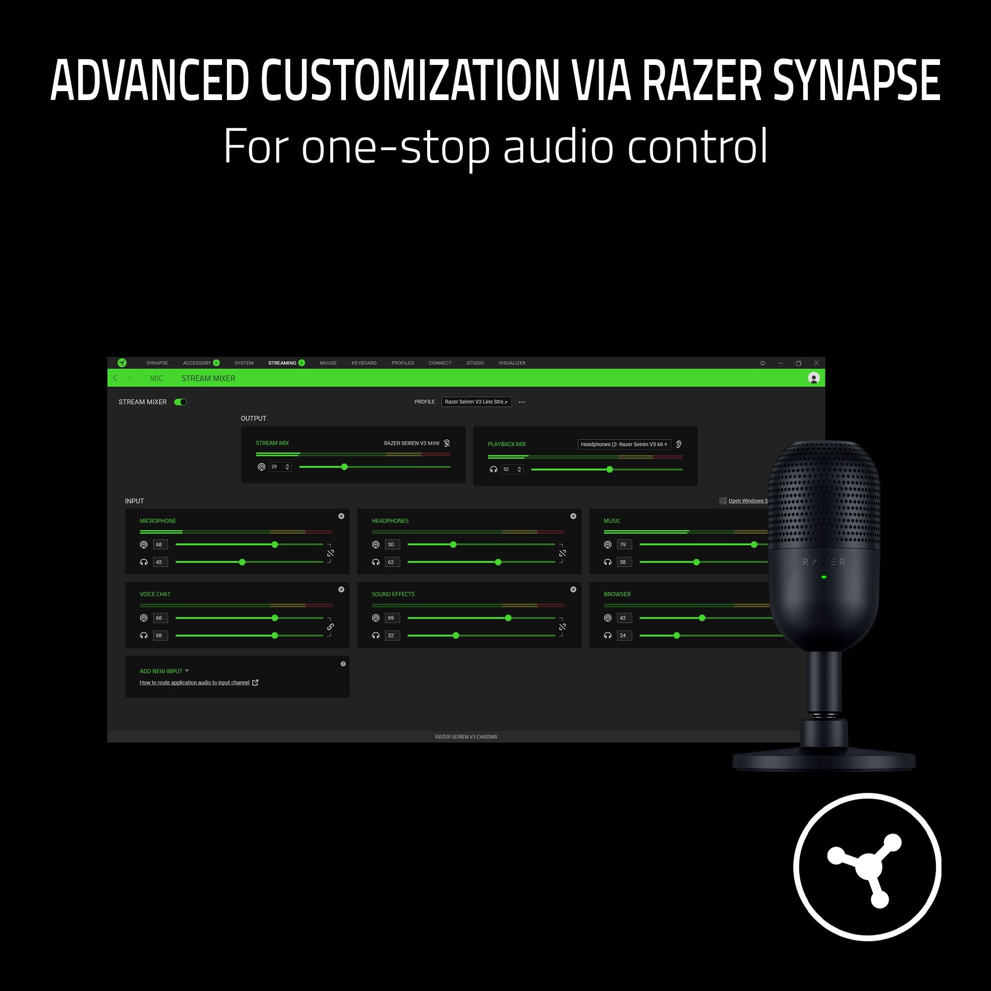 Foto 8 pulgar | Micrófono Usb Razer Seiren V3 Mini Micrófono De Condensador Negro - Venta Internacional.