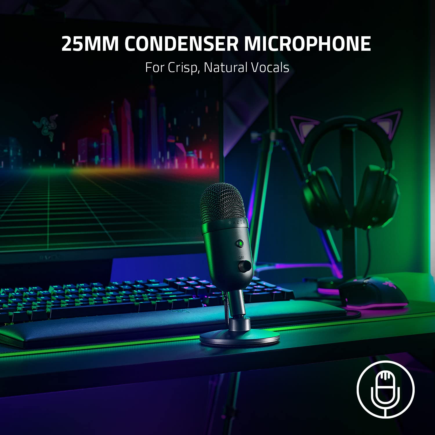 Foto 3 pulgar | Micrófono De Condensador Razer Seiren V2 X Usb Para Pc En Streaming - Venta Internacional.