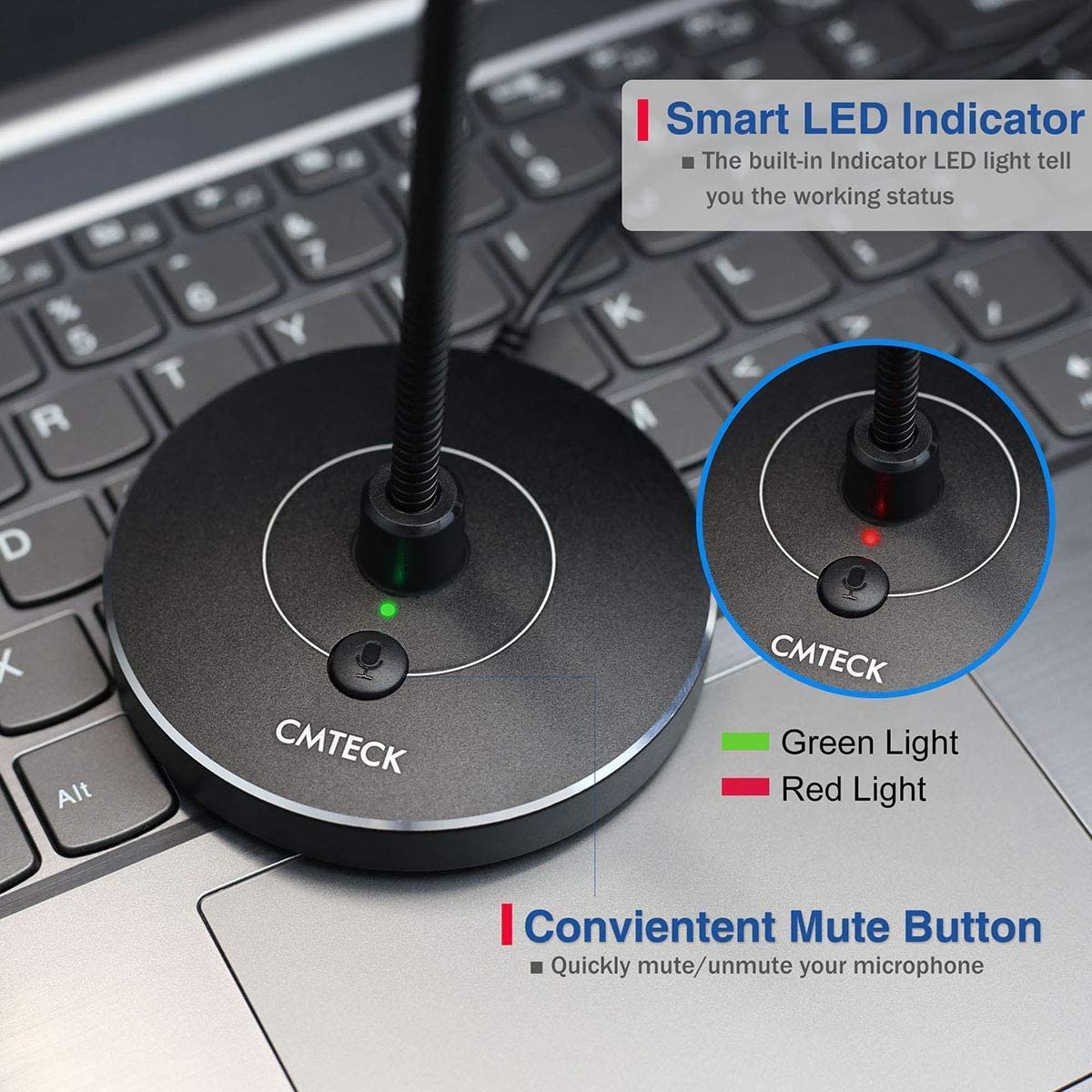 Foto 5 pulgar | Micrófono Usb Para Computadora Cmteck G009 Con Cancelación De Ruido - Venta Internacional.