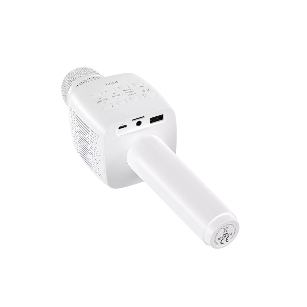 Micrófono Hoco Bk5 Blanco Karaoke Bluetooth