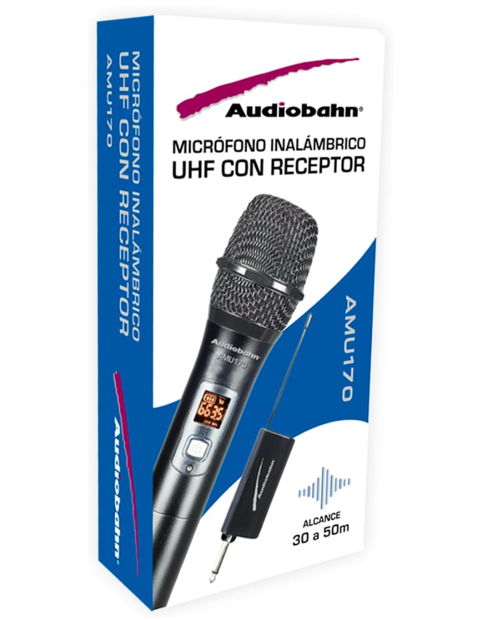 Foto 4 | Micrófono Inalámbrico Audiobahn Profesional Uhf Amu170