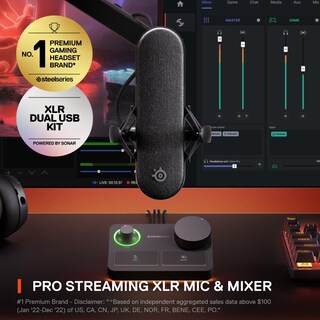 Foto 2 | Micrófono Steelseries Alias Pro Kit Xlr Mic + Stream Mixer - Venta Internacional.