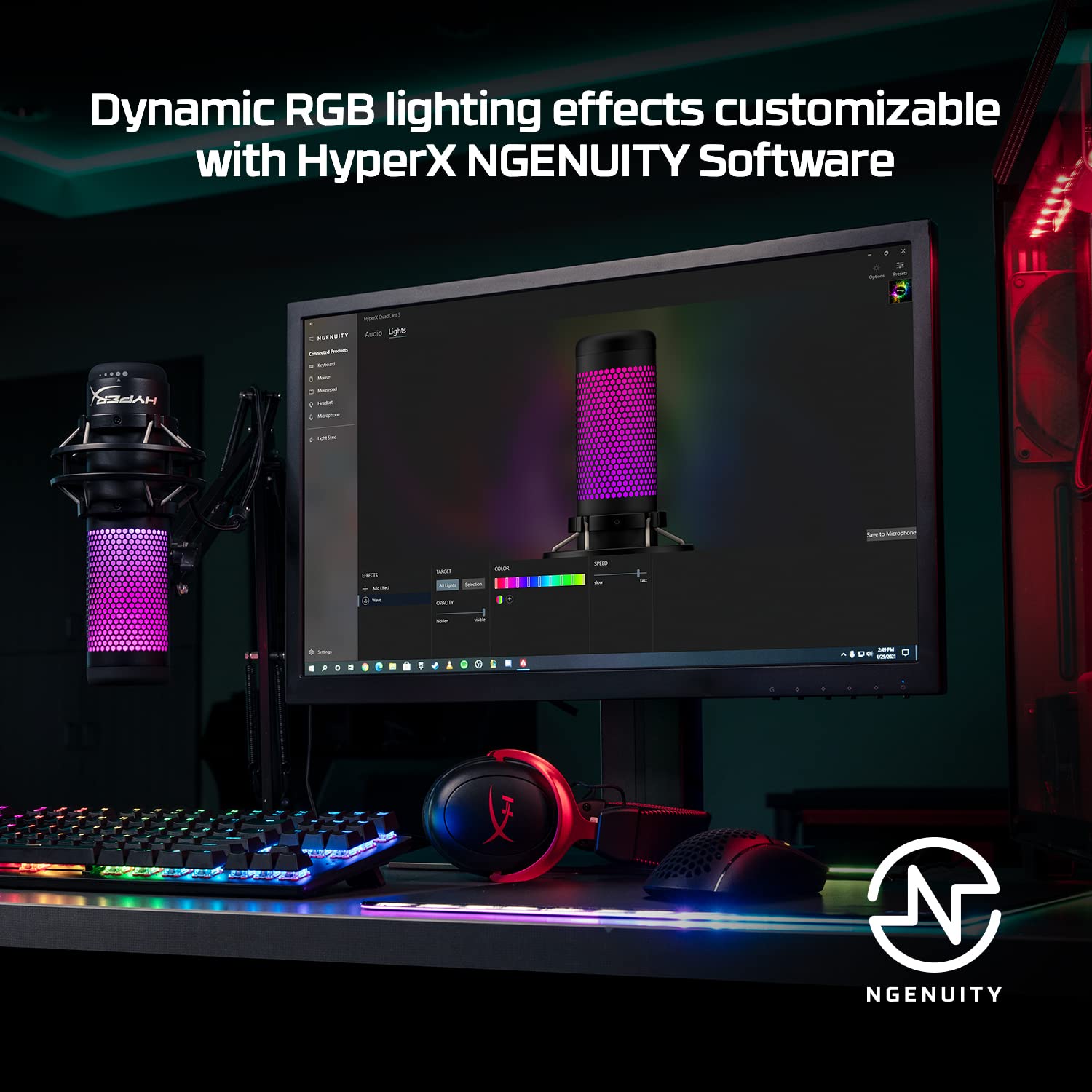 Foto 6 | Micrófono Hyperx Quadcast S Usb Condensador Rgb Para Pc/ps5/mac - Venta Internacional.