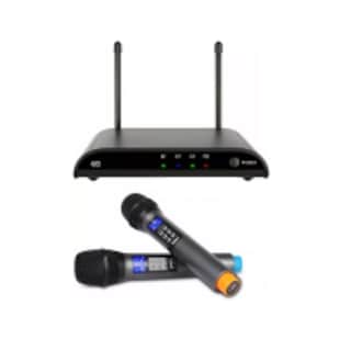 Foto 1 | Micrófono Uhf Profesional Con Frecuencia Multicanal Blutooth Eo Safe Import Sesi-8627-1 Negro