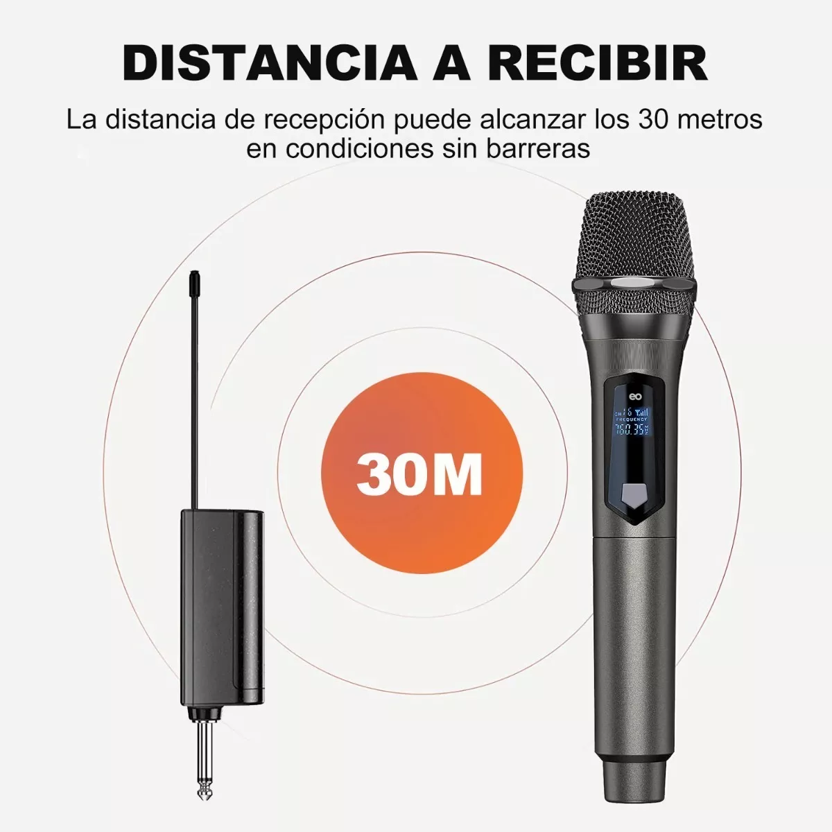 Foto 4 pulgar | Set 2 Micrófono Inalámbrico Profesional De Karaoke Con Receptor Eo Safe Imports Esi-8625-1 Negro