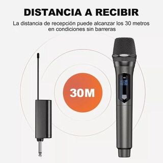 Foto 3 | Set 2 Micrófono Inalámbrico Profesional De Karaoke Con Receptor Eo Safe Imports Esi-8625-1 Negro