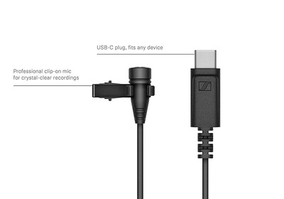 Foto 2 | Micrófono De Condensador Sennheiser Pro Audio Xs Lav Usb-c - Venta Internacional.