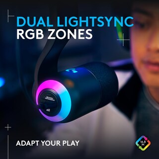 Foto 3 | Reacondicionado Micrófono Para Juegos Logitech G Yeti Gx Dynamic Rgb Con Lightsync - Venta Internacional.