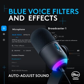 Foto 4 | Reacondicionado Micrófono Para Juegos Logitech G Yeti Gx Dynamic Rgb Con Lightsync - Venta Internacional.