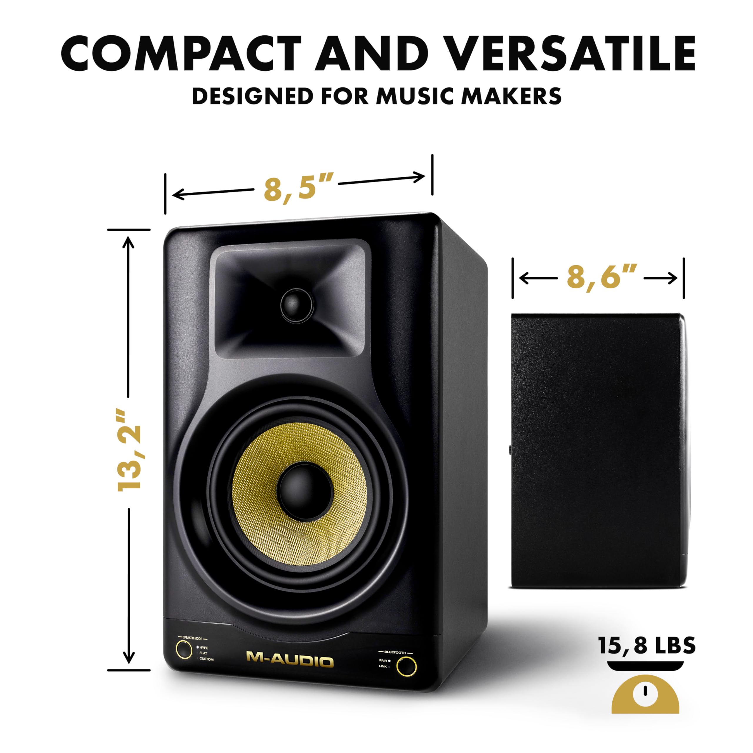 Foto 7 | Altavoz Para Monitor De Estudio M-audio Forty Sixty 6.5 100w - Venta Internacional.
