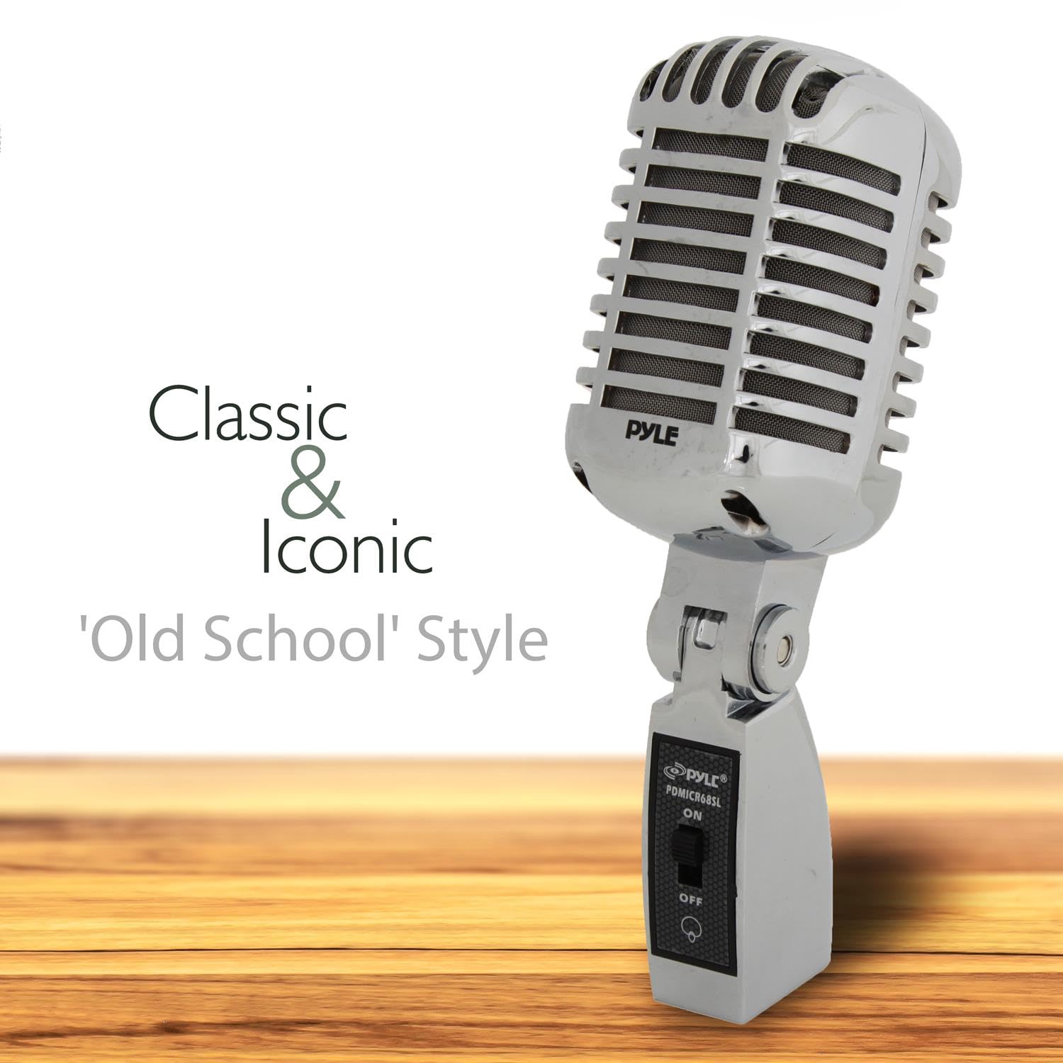 Foto 3 pulgar | Micrófono Vocal Pyle Classic Retro Dynamic Pdmicr68sl Silver - Venta Internacional.