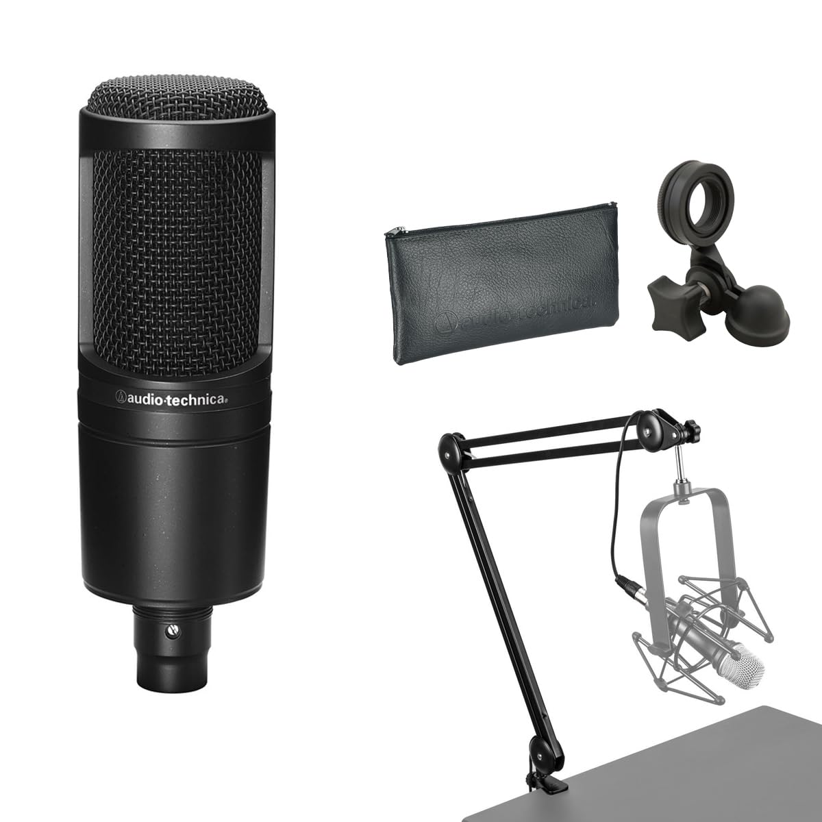 Foto 2 pulgar | Micrófono Audio-technica At2020 Con Condensador Cardioide Y Paquete - Venta Internacional.