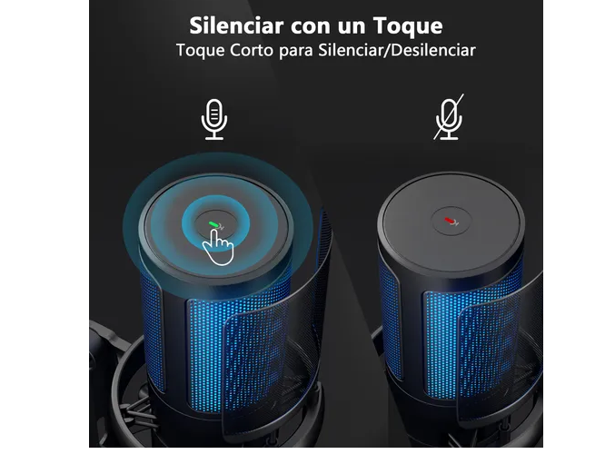 Foto 5 pulgar | Xtellar Micrófono Gamer Rgb Pro Usb Condensador, Perfecto Para Streaming, Gaming Y Videos En Mac Y Pc