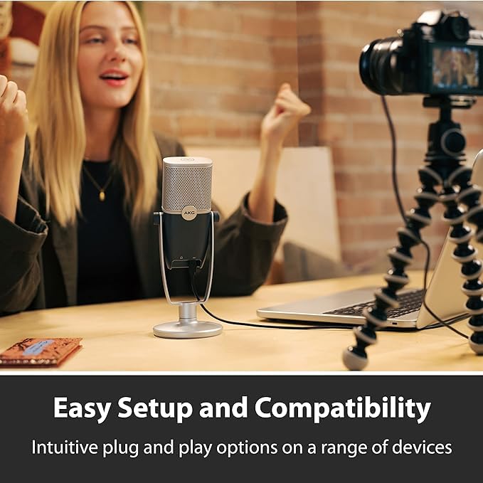 Foto 4 pulgar | Micrófono De Condensador Akg Pro Audio Ara Usb-c Azul/plateado - Venta Internacional.