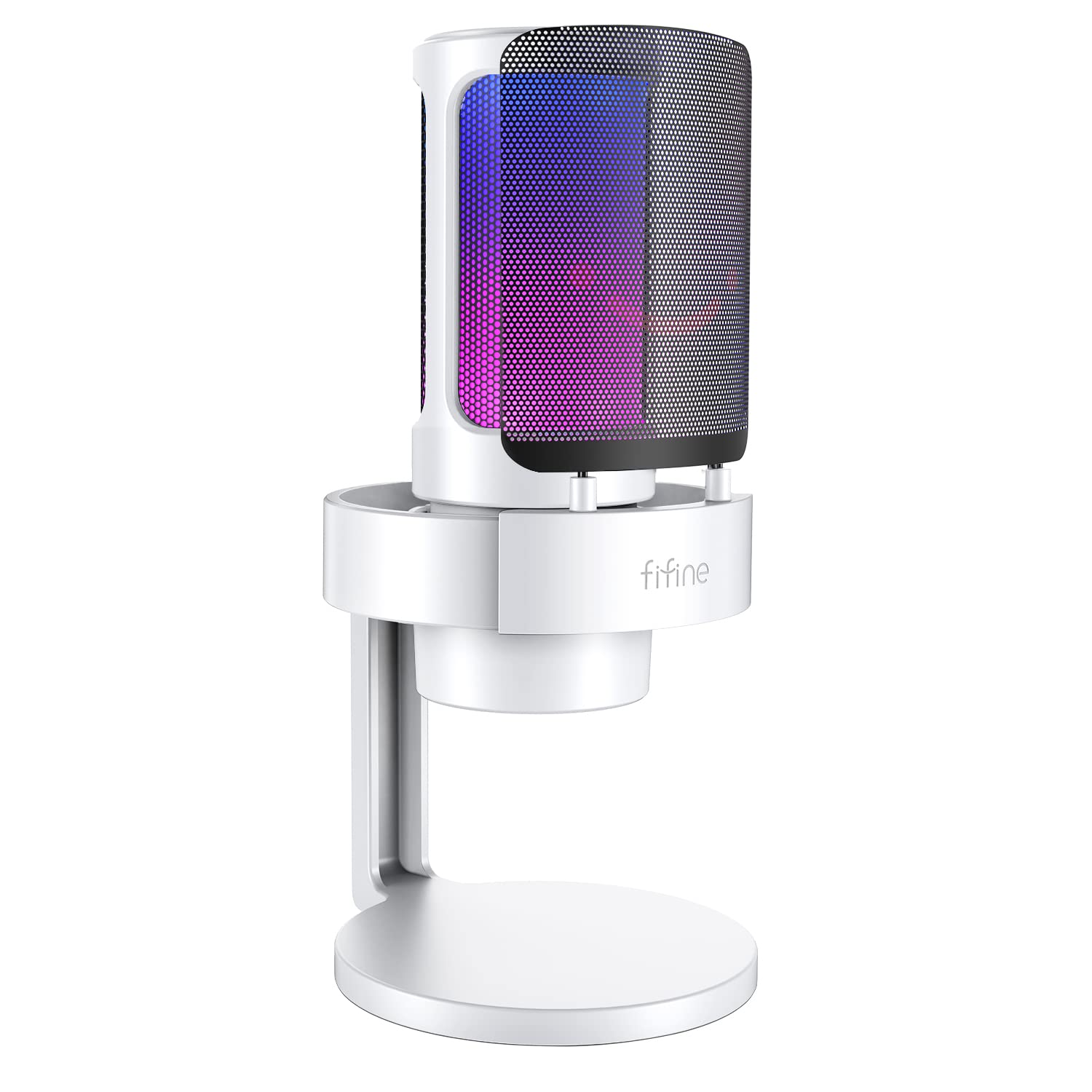 Foto 2 pulgar | Micrófono Rgb Fifine Blanco - Venta Internacional