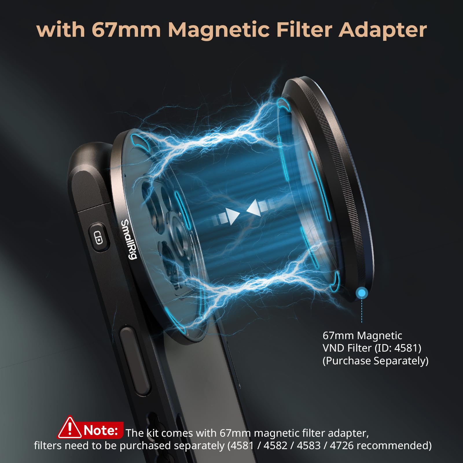 Foto 4 pulgar | Kit De Soporte De Vídeo Móvil Smallrig Para Iphone 15 Pro - Venta Internacional.
