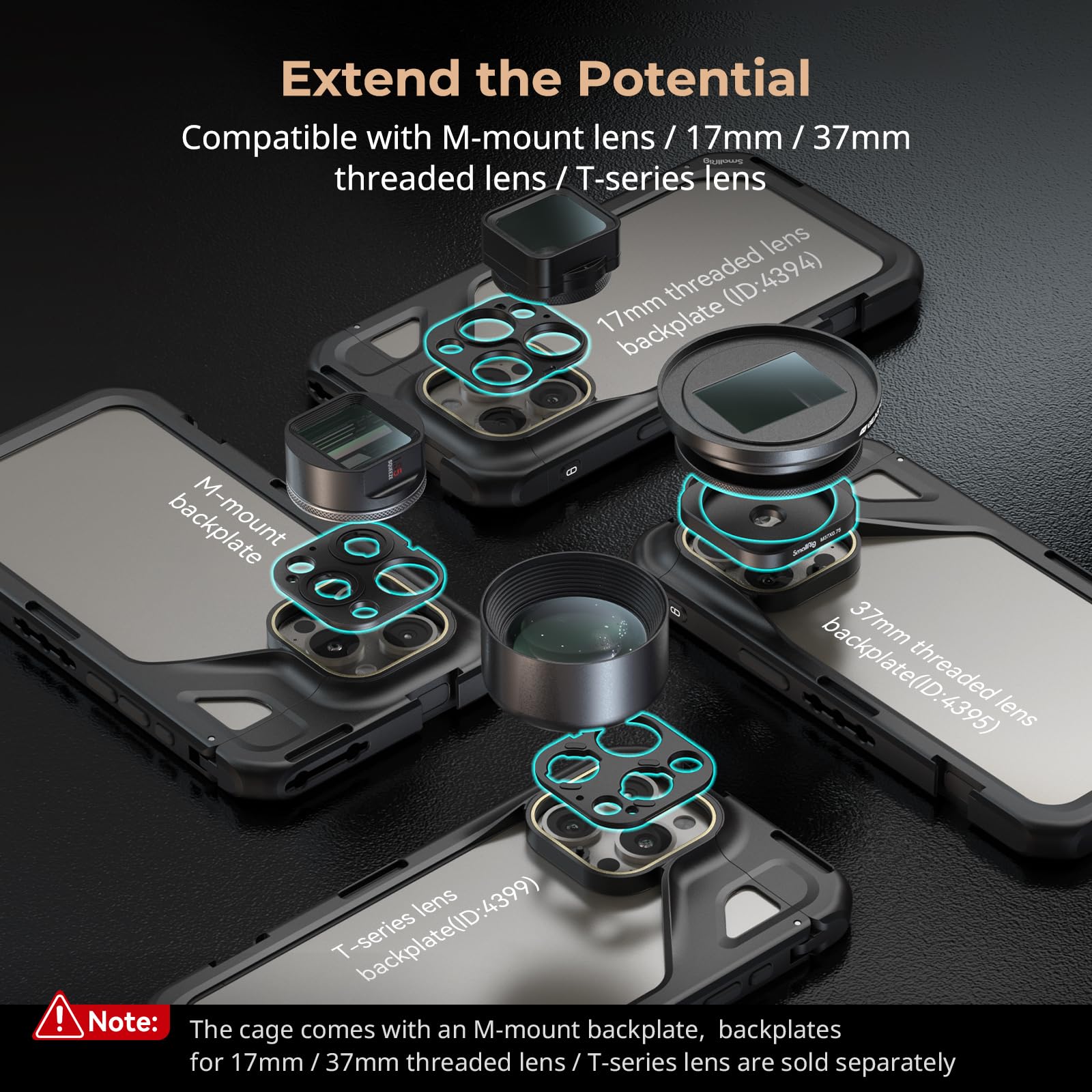 Foto 6 pulgar | Kit De Soporte De Vídeo Móvil Smallrig Para Iphone 15 Pro - Venta Internacional.