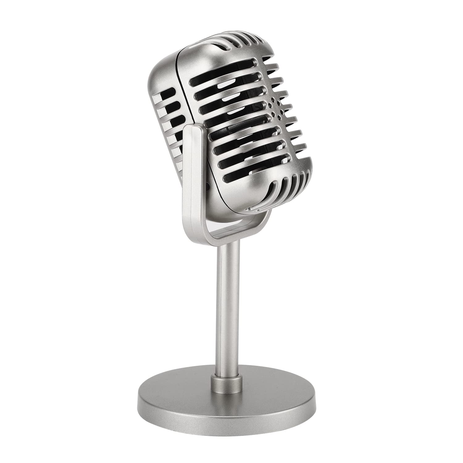 Foto 2 pulgar | Soporte Para Micrófono Facmogu De Estilo Retro Clásico Con Soporte Plateado - Venta Internacional.