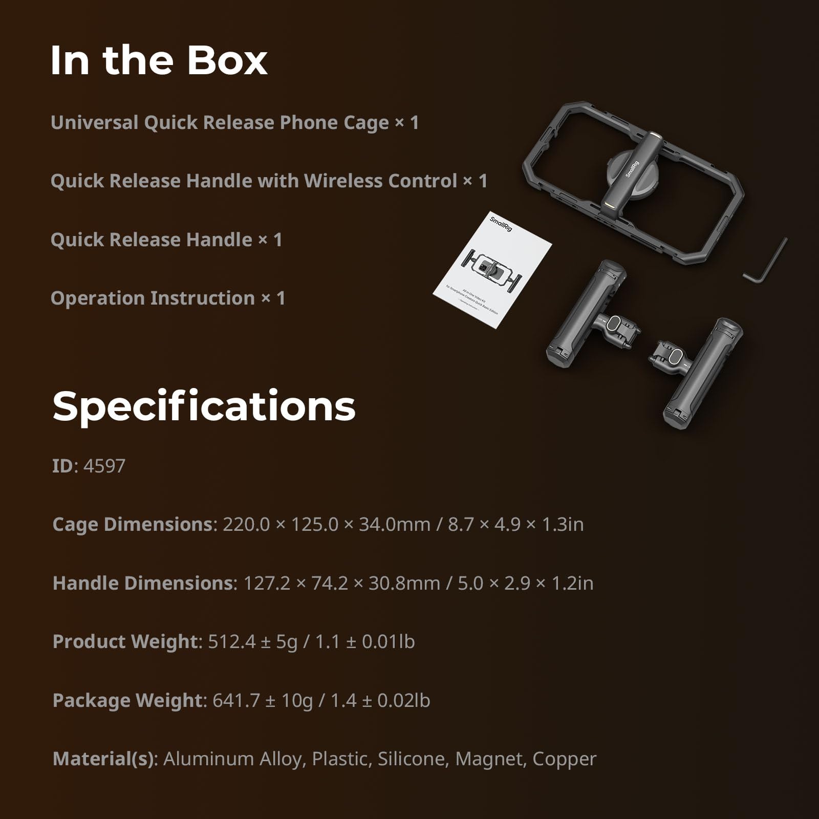 Foto 8 pulgar | Kit De Vídeo Smallrig Universal Quick Release Phone Cage Basic - Venta Internacional.