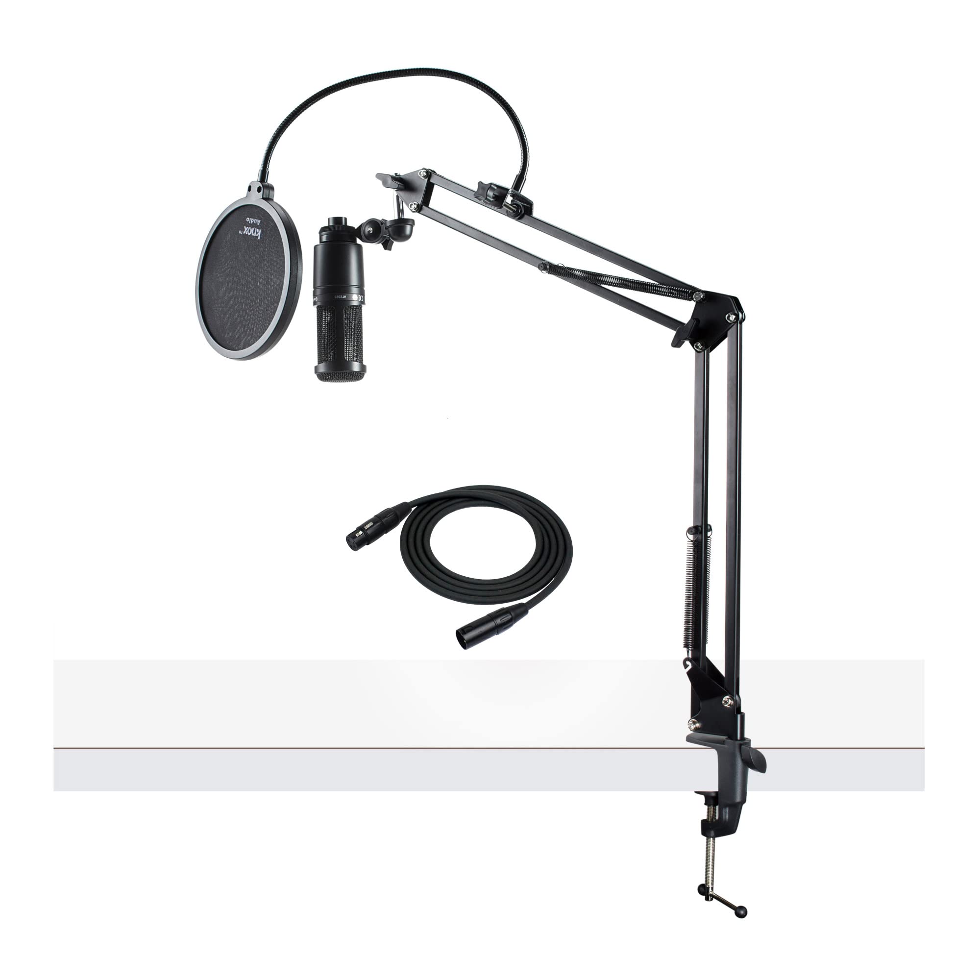 Foto 2 pulgar | Micrófono De Condensador Para Estudio Audio-technica At2020 Con Accesorios - Venta Internacional.