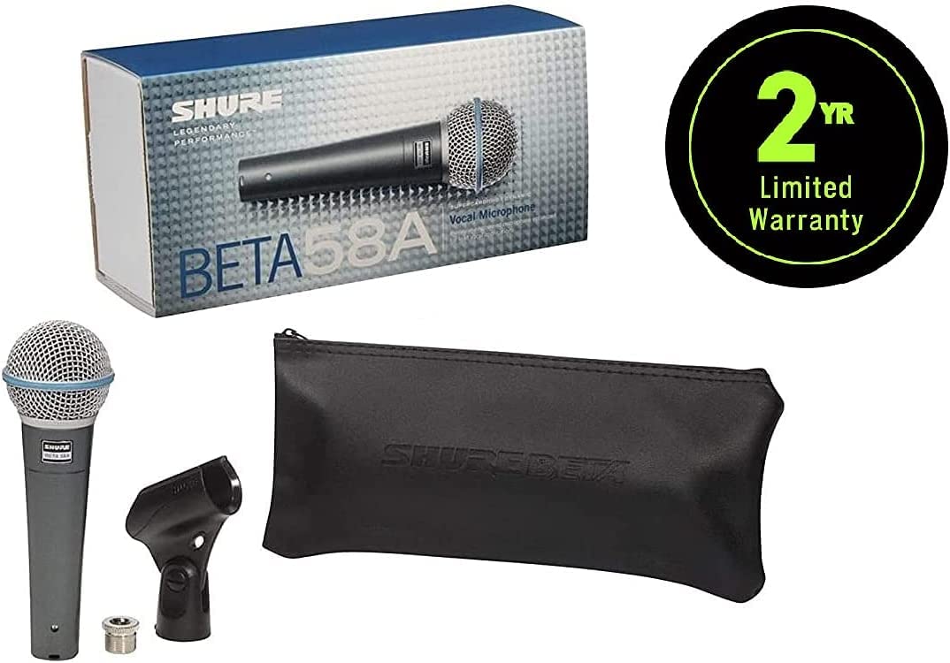 Foto 3 pulgar | Micrófono Vocal Shure Beta 58a Supercardioide Dynamic Mic - Venta Internacional.