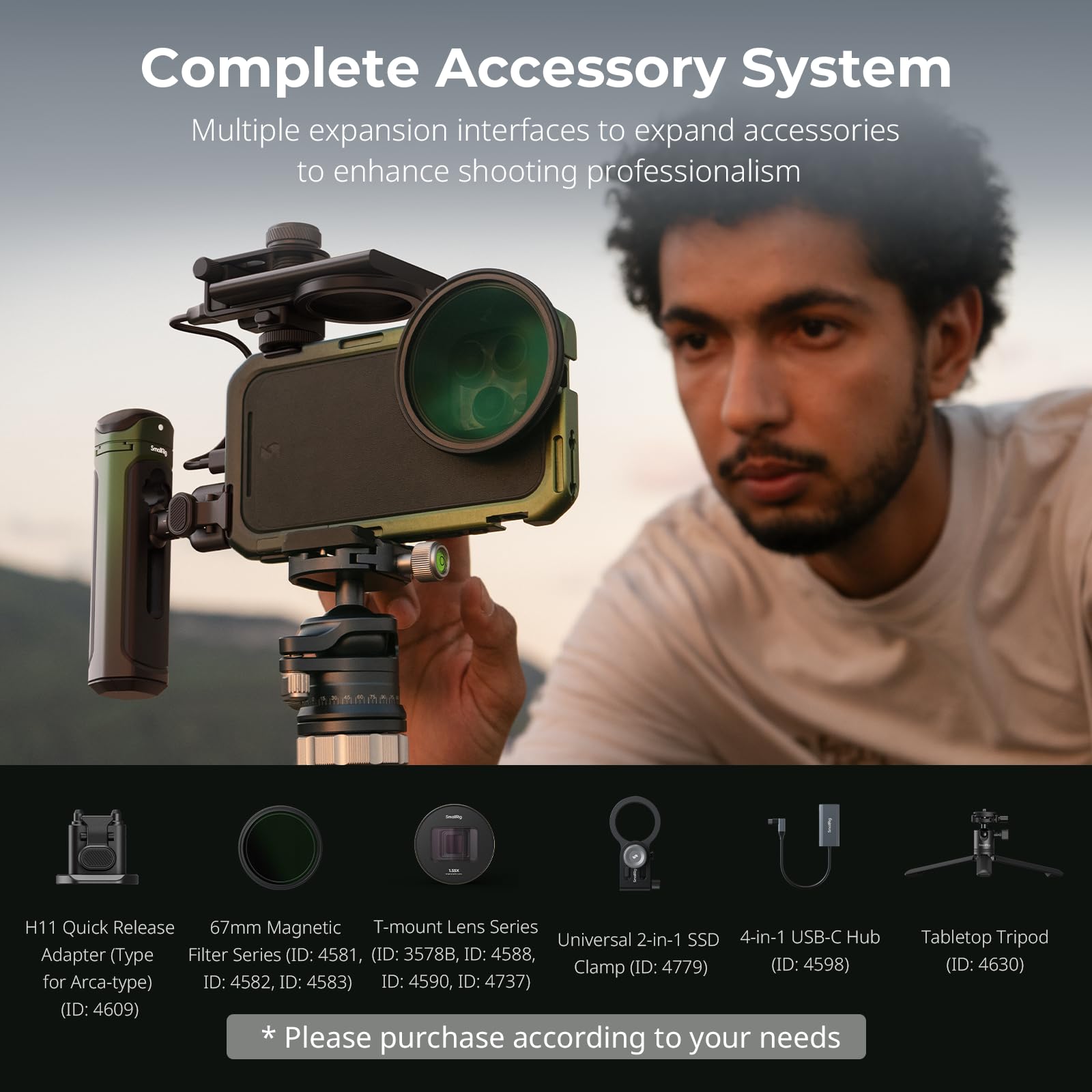Foto 8 pulgar | Kit De Vídeo Móvil Smallrig X Brandon Li Para Iphone 16 Pro Max - Venta Internacional.