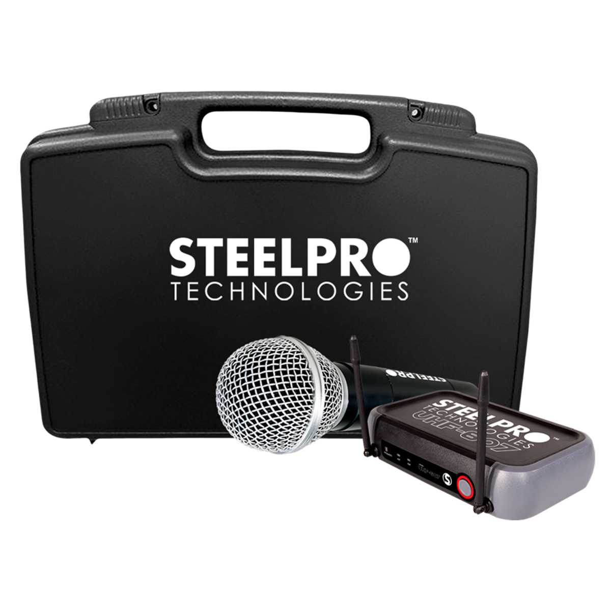 Foto 2 pulgar | Steelpro - Micrófono Profesional - Inalambrico - Uhf-607 Color Negro