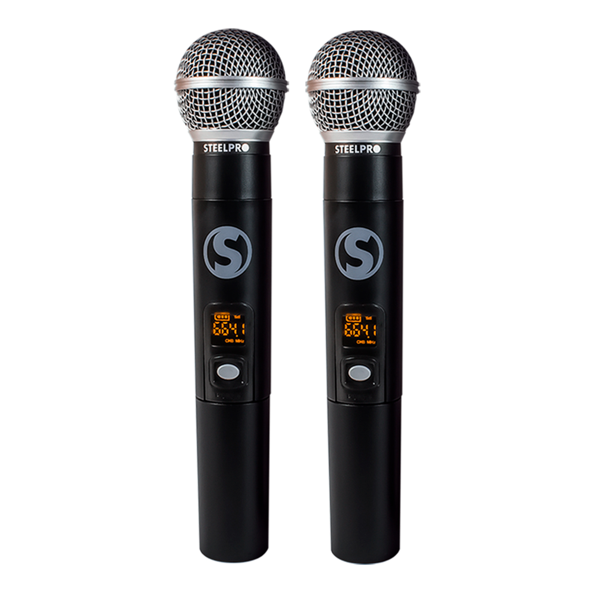Foto 3 pulgar | Microfono Inalambrico Kit Steelpro Uhf-707 Profesional Color Negro