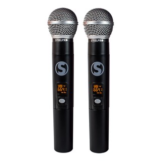 Foto 2 | Microfono Inalambrico Kit Steelpro Uhf-707 Profesional Color Negro