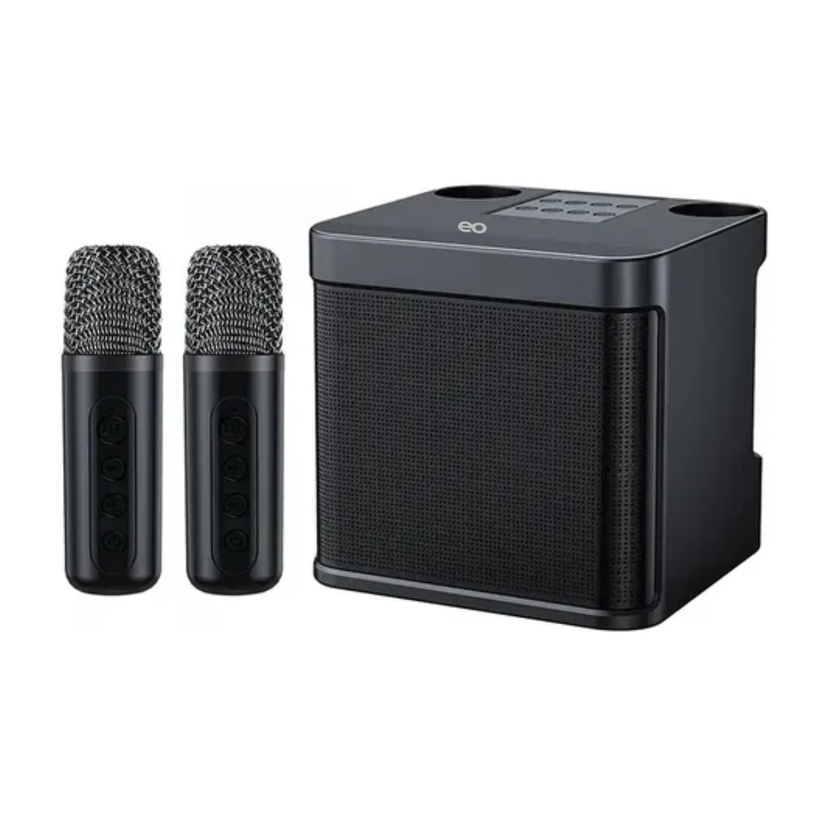 Foto 2 pulgar | Altavoz Bluetooth Portátil Con Micrófonos Para Karaoke Eo Safe Imports Esi-20207 Negro