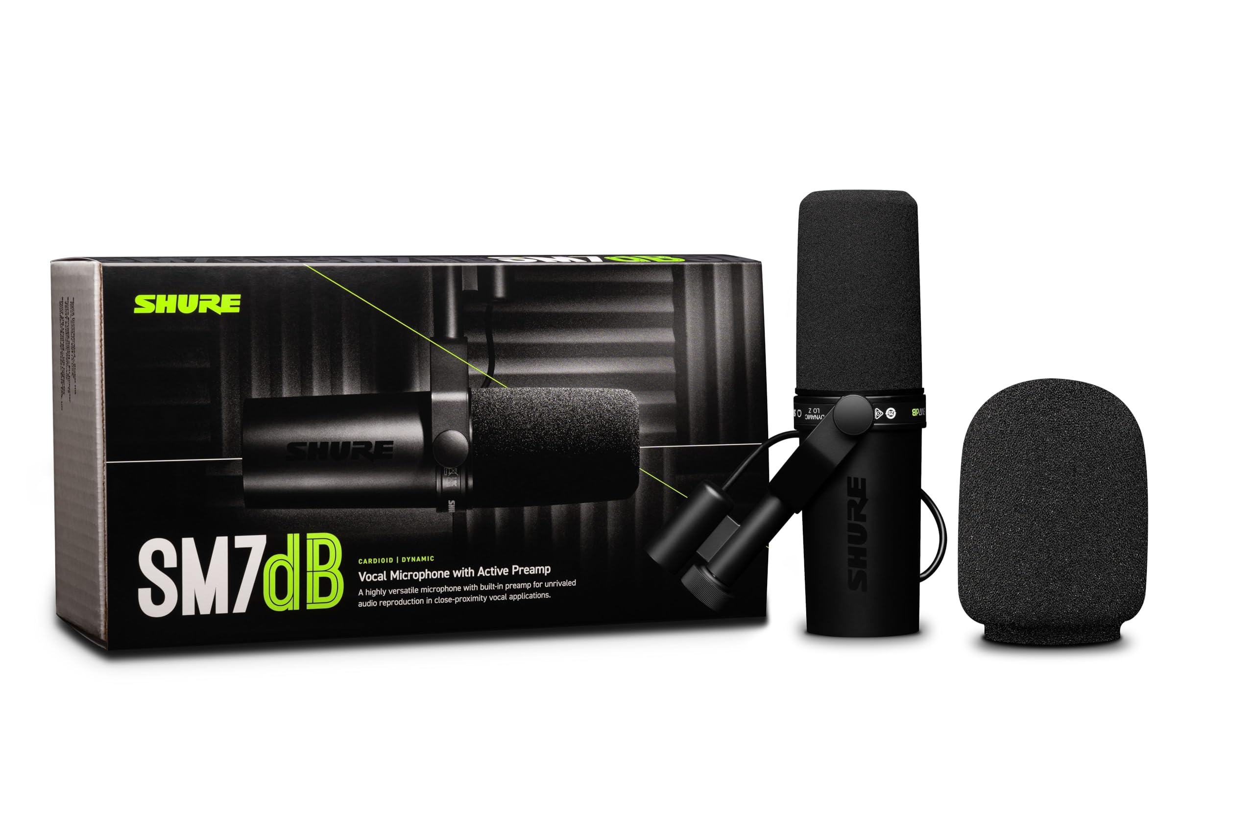 Foto 3 pulgar | Micrófono Vocal Dinámico Shure Sm7db Con Preamplificador - Negro - Venta Internacional.