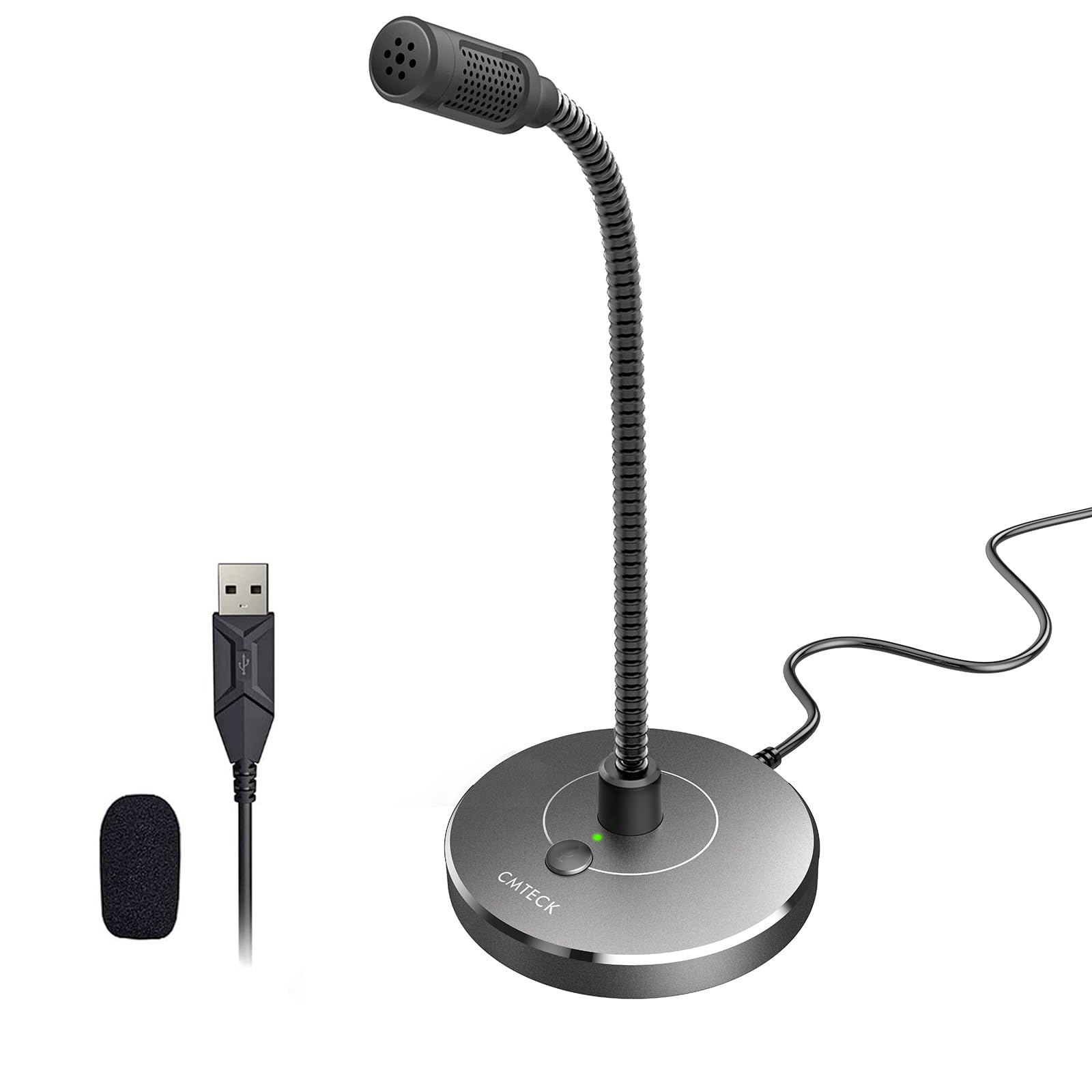Foto 2 pulgar | Micrófono Usb Para Computadora Cmteck G009 Con Cancelación De Ruido  Gris - Venta Internacional.