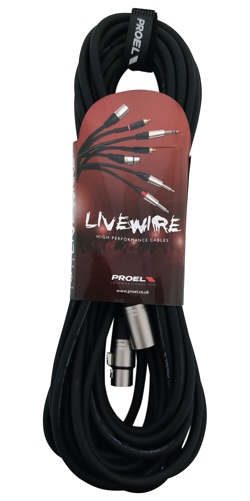 Cable XLR Proel Lw-mc250lu15 color Negro