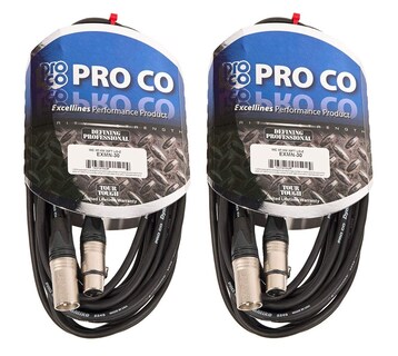 Foto 1 | Cable De Micrófono Proco Exmn-30 Excellines, 30 Pies (9 M), Paquete De 2 - Venta Internacional.