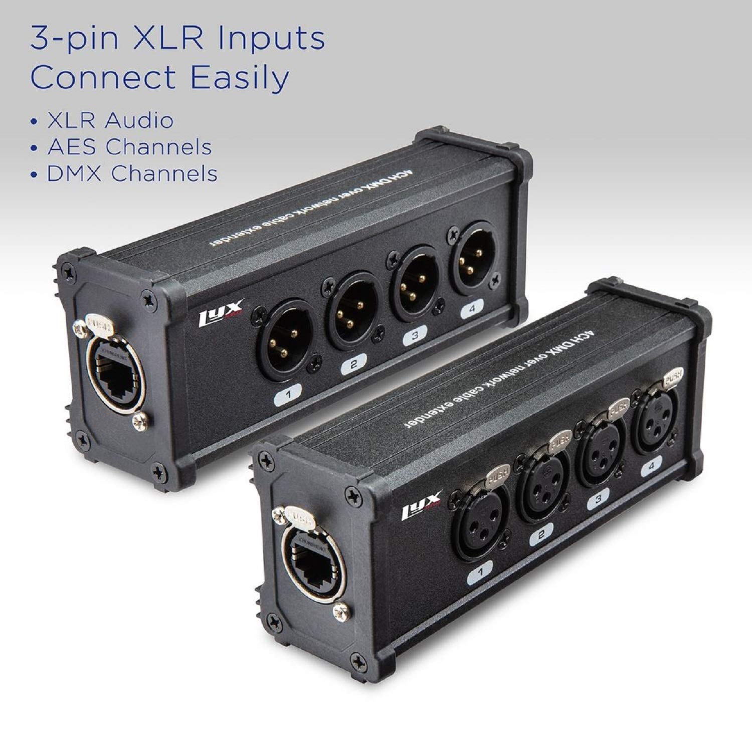 Foto 2 | Cable Xlr Lyxpro De 4 Canales Y 3 Pines Macho/hembra A Rj45 - Venta Internacional.