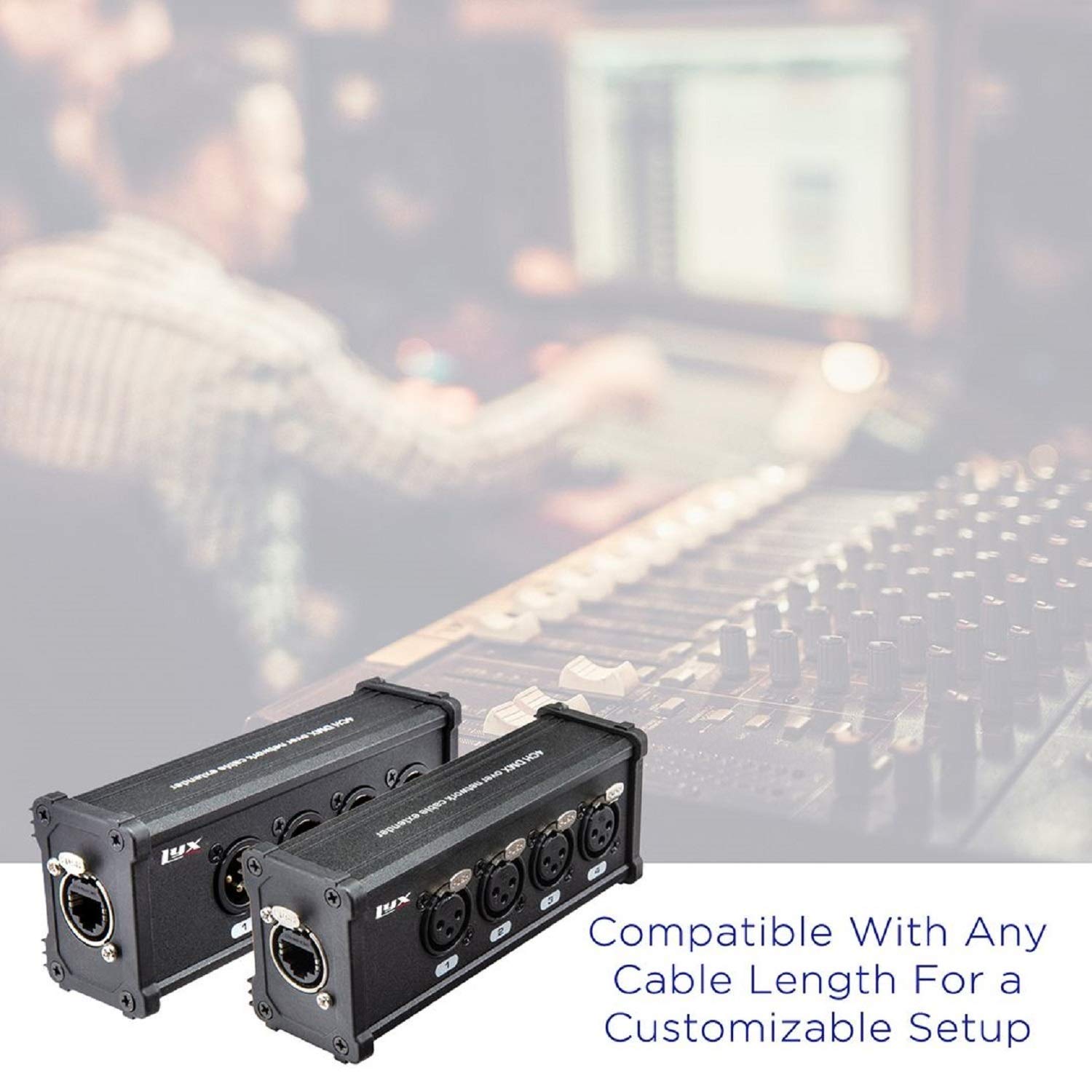 Foto 5 | Cable Xlr Lyxpro De 4 Canales Y 3 Pines Macho/hembra A Rj45 - Venta Internacional.
